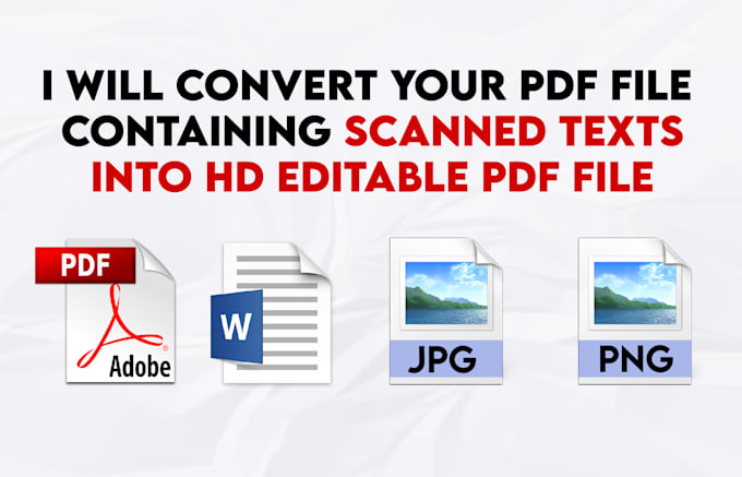 Convert your scanned pdf into editable pdf by Designtshirt | Fiverr