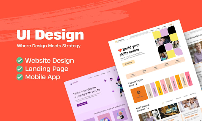 Do figma web ui, app, saas design by Sahal_habib | Fiverr