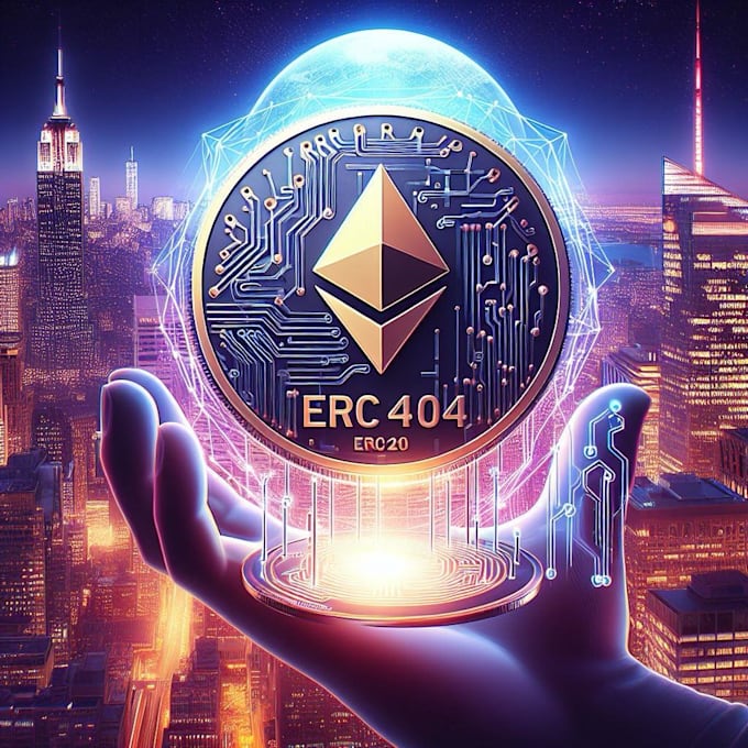 create erc404 token smart contract on blockchain
