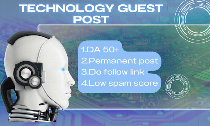 publish technology guest post with authority backlinks