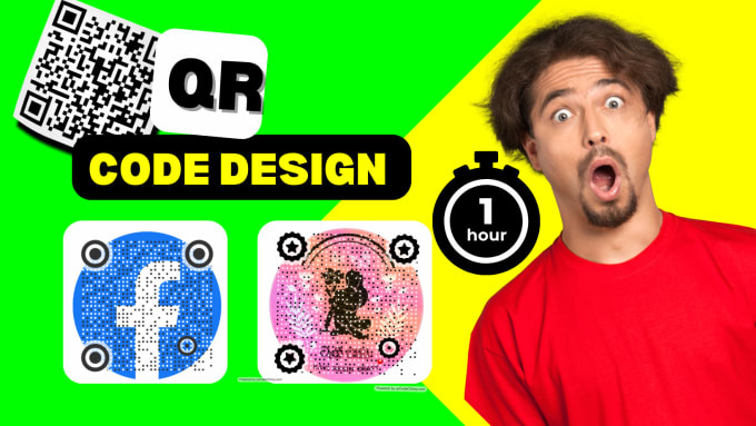 Generate custom qr code design with logo in 30 min by Isukavishka | Fiverr