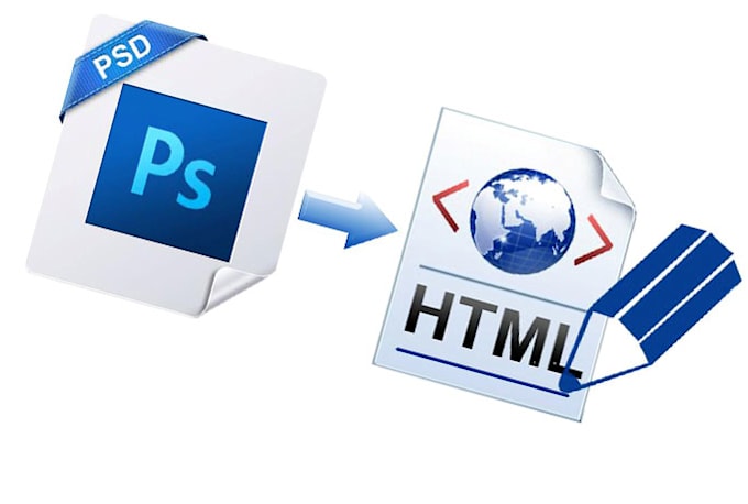 convert psd to html support with bootstrap