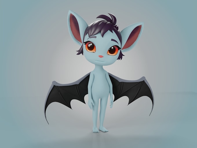 create low poly 3d models and characters for game art