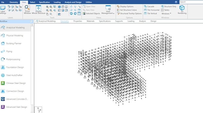 do professional building modeling and design in staad pro