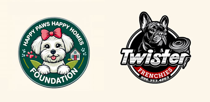 create a professional  dog logo design