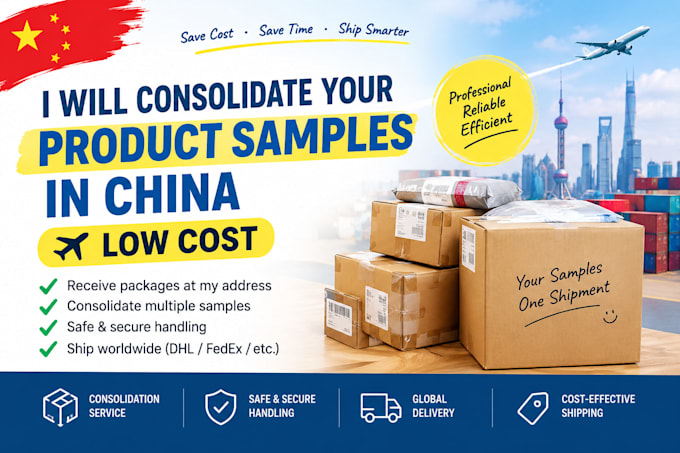 consolidate your product samples in china with low cost