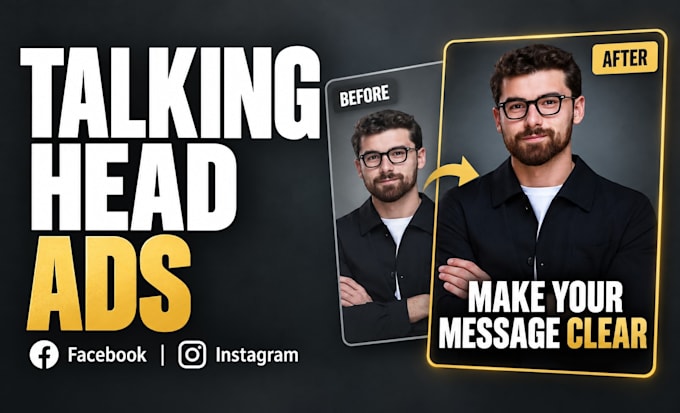 edit talking head video ads for facebook and instagram