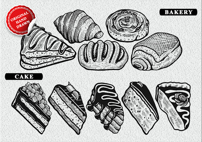draw vintage engraving illustration for packaging, branding