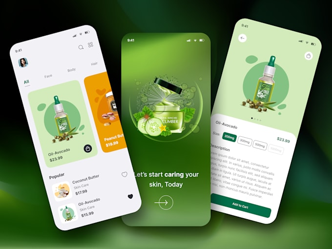 do figma mobile app design, app UI UX, app store mockup