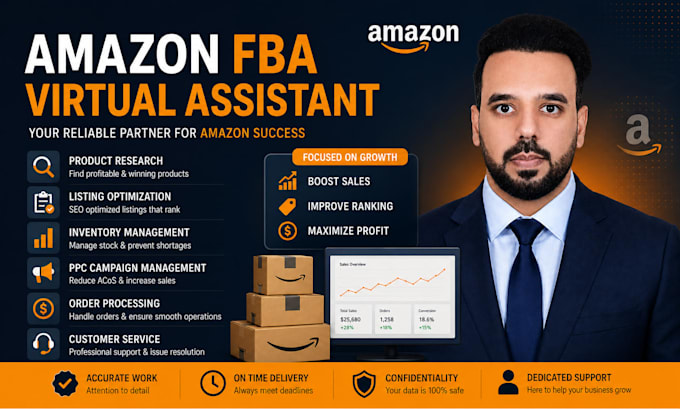 be your expert amazon fba virtual assistant