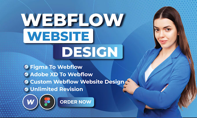 design or develop webflow landing page, webflow website or figma to webflow