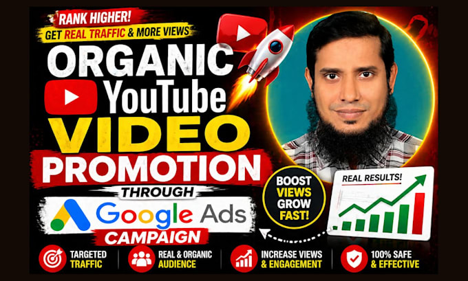 do organic youtube video promotion through google ads campaign