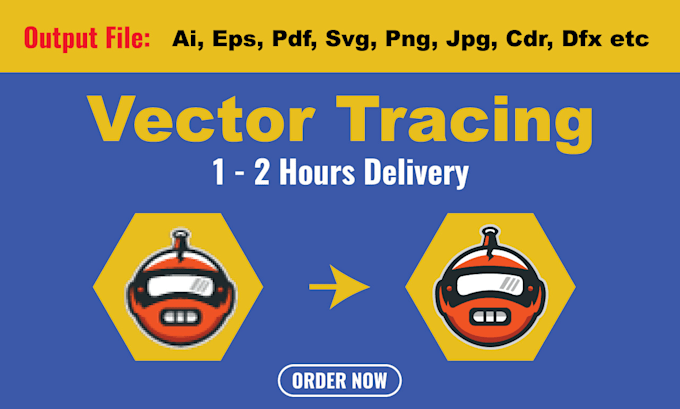 fix blurry logo and convert image to clean vector svg eps