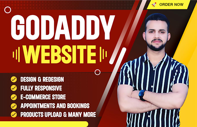 develop godaddy website with godaddy builder or wordpress