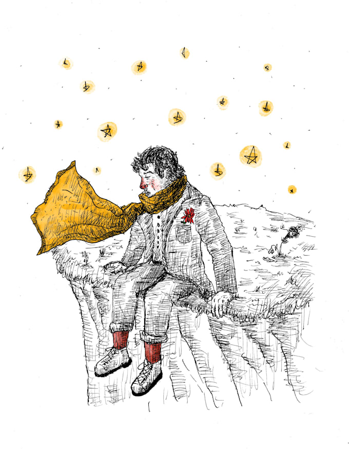 illustrate anything for you using ink and pen