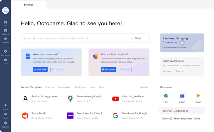 scrape data from websites for company purposes