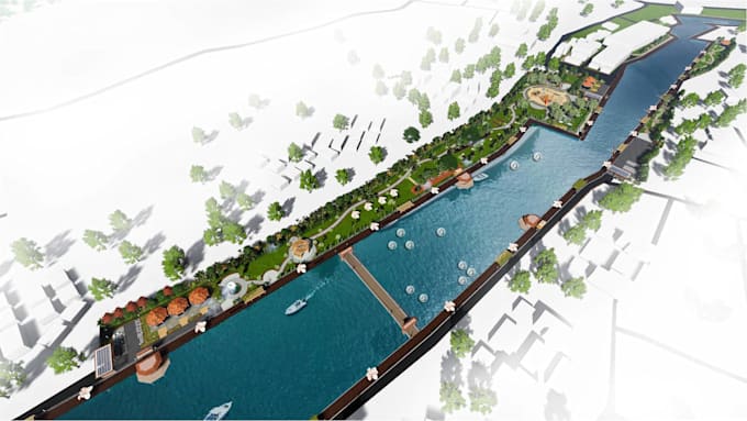render of your urban design and landscape projects