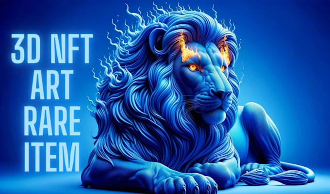 create professional 10k 3d nft art for you