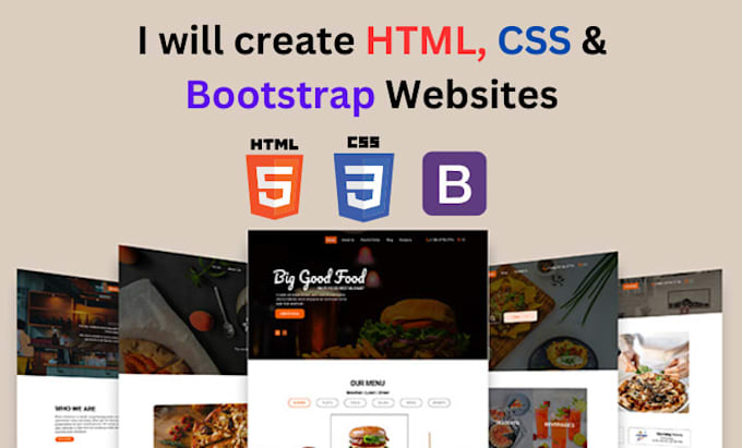 Build responsive html, css and bootstrap lending pages or one page ...