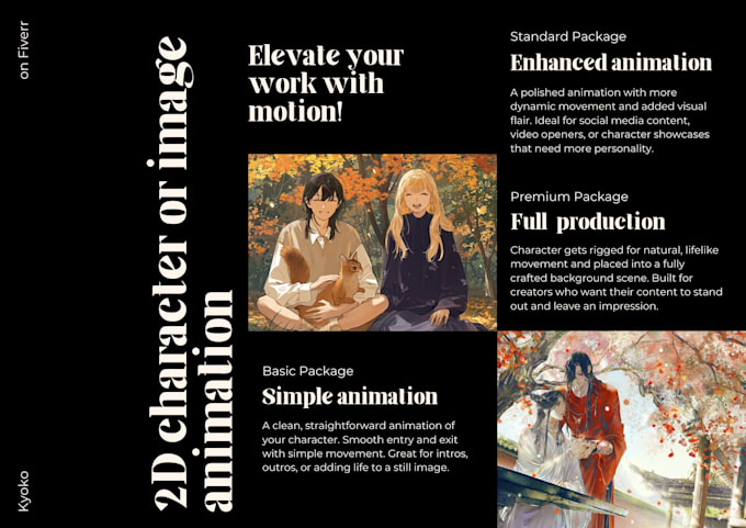 animate your 2d character or image