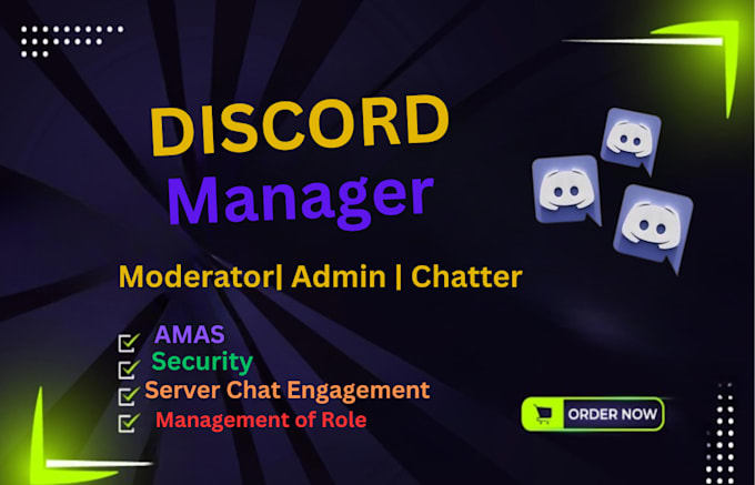 be your discord community manager