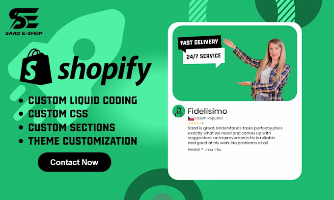 be your shopify expert for liquid and custom coding