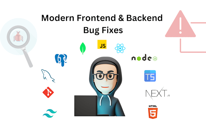 Modern frontend and backend programming bug fixes by Graphixstudio0 ... image.