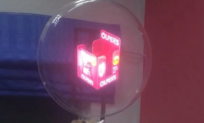 modern corporate 3d promotional video logo for hologram fan