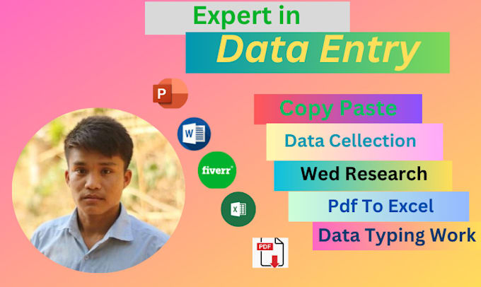 Do data typing, data collection, copy paste and data entry by ...