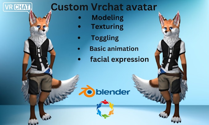 Rig and model custom vrchat avatar, 3d vr chat avatar, vrc avatar, nsfw ...