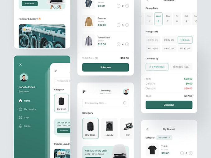 develop laundry app, ondemand laundry app, handyman app, cleaning app