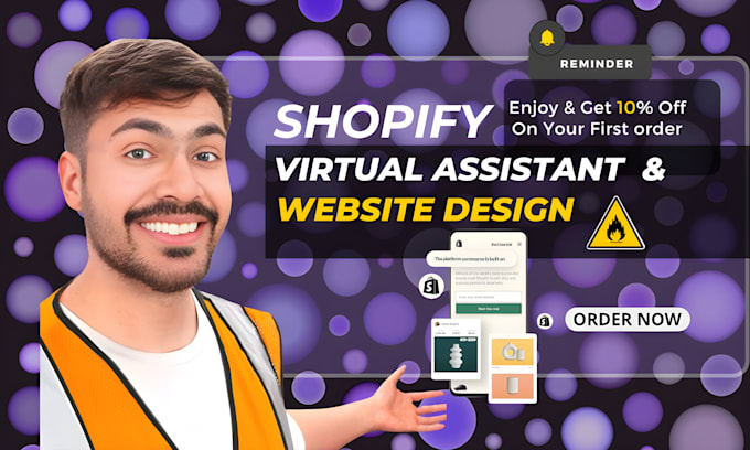be your shopify virtual assistant, shopify marketing, or order fulfill