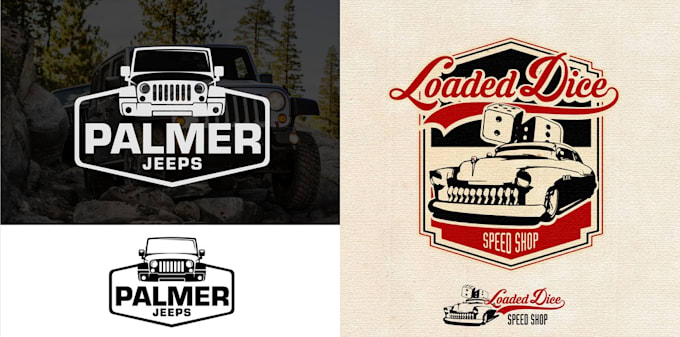 design car racing and automotive logo