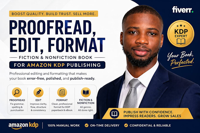 do book proofreading, edit, format memoir, children book for amazon publishing
