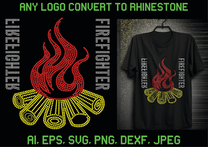 Do any logo convert to rhinestone template design by Ariful225 Fiverr