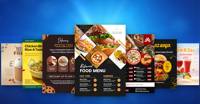create place card, triple flyer, post card, custom flyer, one page flyer design
