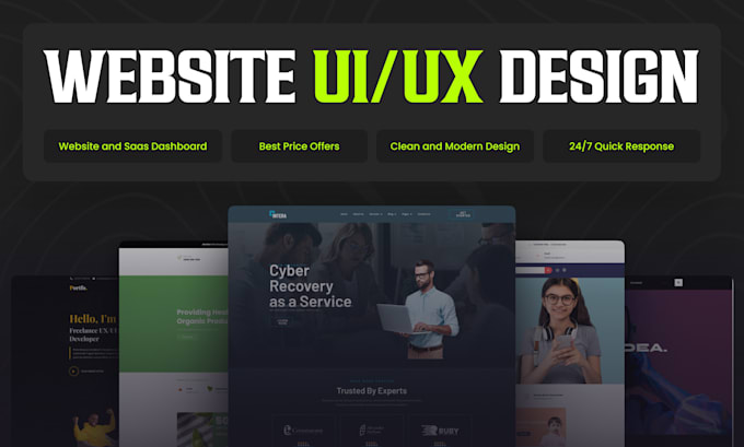 Design uiux for landing page, web app and website uiux figma by ...