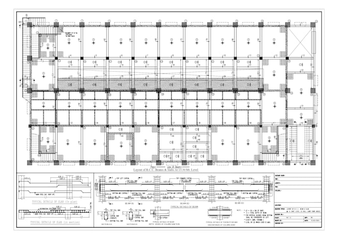 draft concrete structural drawings