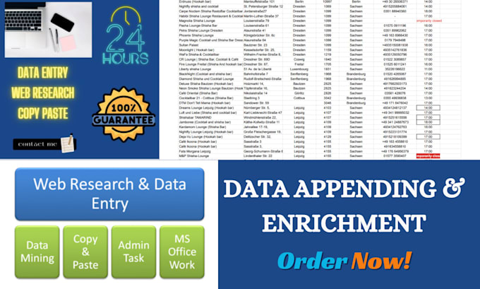 do data enrichment and data entry