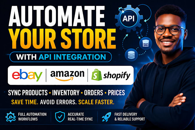 fix and automate ebay, amazon or shopify API integrations