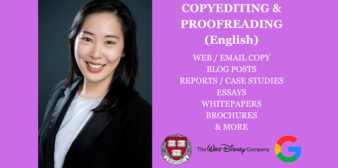 copyedit and proofread your document with the utmost care