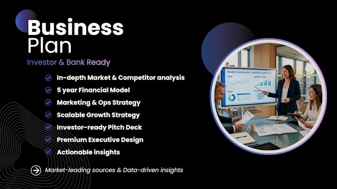 craft a professional business plan for funding