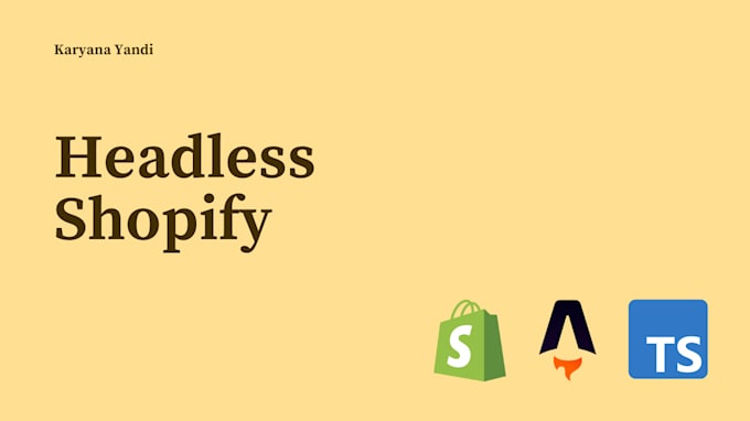 build headless shopify with react astro