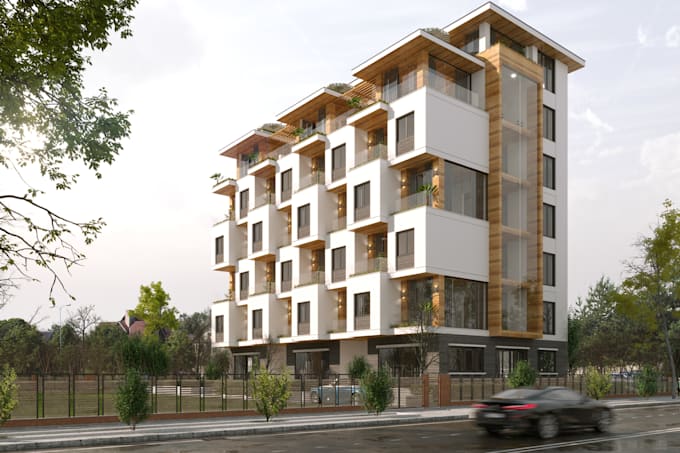 design a modern and realistic 3d exterior for your home