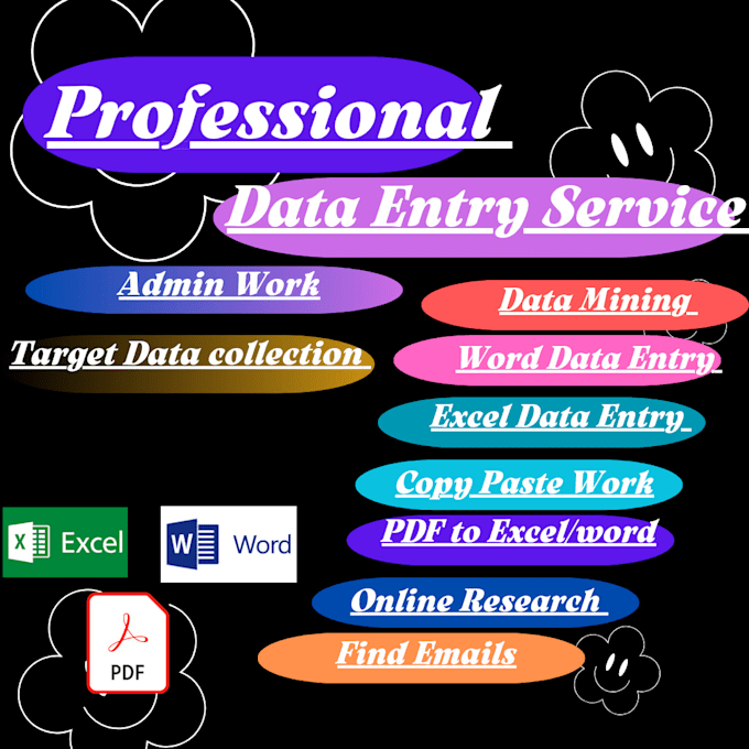professional data entry work