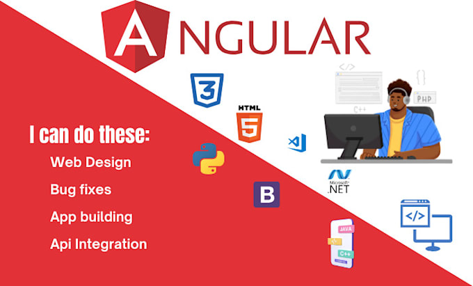Be your full stack angular developer, angularjs developer by ...