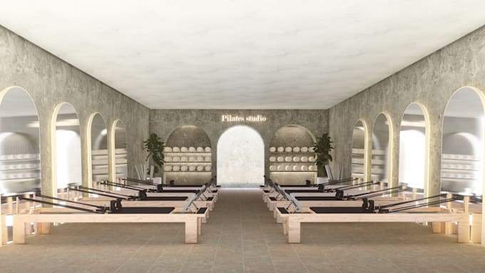 design a store, studio or office with realistic renders