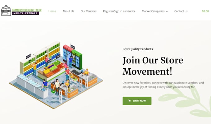 Design a multi vendor ecommerce marketplace website by Sammie05_design ...