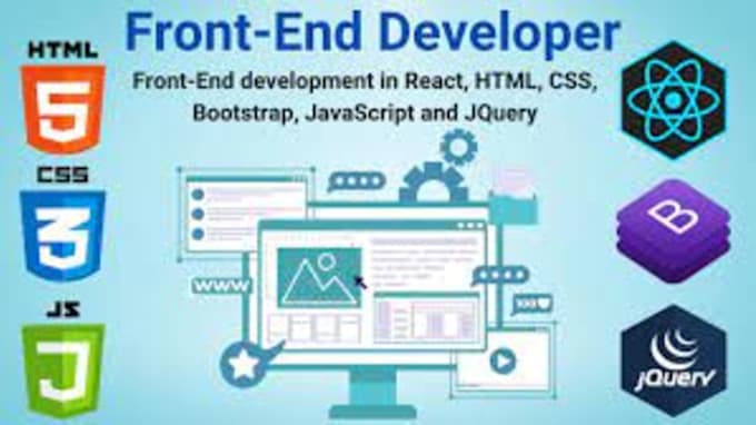 Be your front end web developer using html css javascript by Professor ...