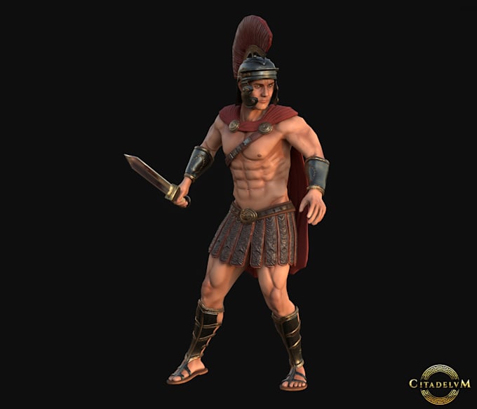do a realistic 3d character for video games